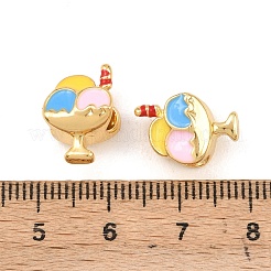 Латунь эмаль европейские шарики&nbsp;KK-Z140-07G