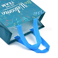 Печатные нетканые многоразовые складные подарочные пакеты для винных бутылок с ручкой&nbsp;LS-ABAG-C012-04B