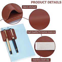 2 шт. 2-цветный держатель для ручек и карандашей из искусственной кожи&nbsp;AJEW-CP0010-19