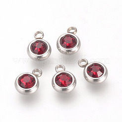 201 подвеска из нержавеющей стали со стразами STAS-S068-01