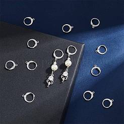 80 шт. 4 стиля фурнитуры для сережек с застежкой-молнией из нержавеющей стали 304&nbsp;STAS-AR0002-38