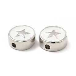 Латунь эмаль бисера KK-E068-VB453-2