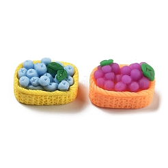 Кабошоны с имитацией фруктов из непрозрачной смолы&nbsp;RESI-H155-02