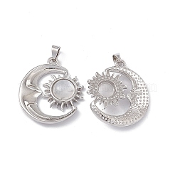 Подвески из натурального радужного лунного камня&nbsp;KK-A173-04P-05