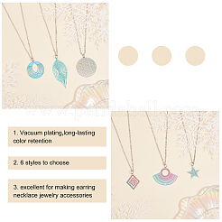 Филигранные подвески из нержавеющей стали с вакуумным покрытием PVD 201&nbsp;STAS-UN0012-49