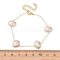 Браслеты из акрилового искусственного жемчуга&nbsp;BJEW-F519-01G