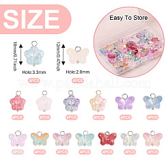 60шт 15 стиля прозрачные стеклянные подвески&nbsp;FIND-TA0004-51