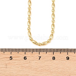 Латунные цепочки с шариками толщиной 2.2 мм для мужчин и женщин&nbsp;NJEW-L012-06G