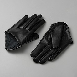 Перчатки из искусственной кожи с полупальцами&nbsp;AJEW-WH20128-021A