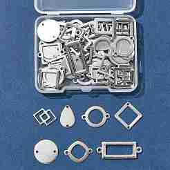 64 шт. 8 стиля геометрических звеньев/соединителей из нержавеющей стали 304&nbsp;STAS-FS0002-02