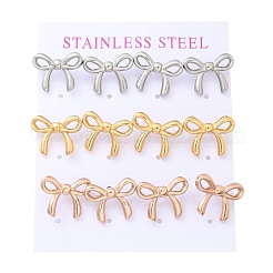 Серьги-гвоздики из нержавеющей стали 304&nbsp;EJEW-C099-18M