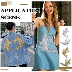 4 шт. 4 стиля полиэстеровые блестящие нитки для вышивки&nbsp;PATC-FG0003-40B