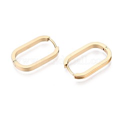 Овальные серьги-кольца из нержавеющей стали 304&nbsp;STAS-G317-02G