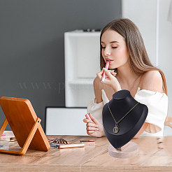 Деревянные подставки для ожерелий в форме бюста&nbsp;NDIS-WH0003-019B-02