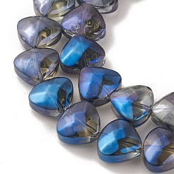 Прозрачные гальванические стеклянные бусины&nbsp;EGLA-P050-FR05