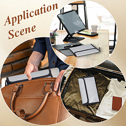 Жидкие силиконовые тканевые пакеты для хранения документов&nbsp;AJEW-WH20033-070B