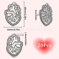 Подвески из сплава 20шт&nbsp;TIBE-SC0009-23