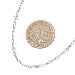 Ожерелья из витой цепи из нержавеющей стали 304 для женщин и мужчин&nbsp;NJEW-JN05798