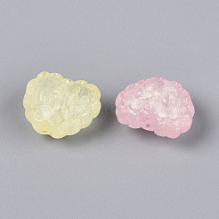 Светящиеся матовые прозрачные акриловые бусины&nbsp;TACR-T029-25M