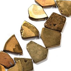 Гальванические натуральный агат бисер пряди&nbsp;G-K109-05-G