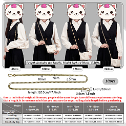 10 шт. Цепочка из цинкового сплава для кошельков&nbsp;FIND-PH0028-25AB