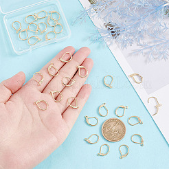 30 шт. латунные серьги с защелкой&nbsp;KK-AR0002-80