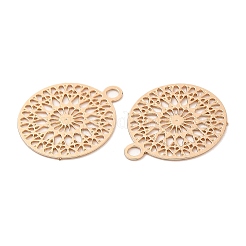 Долговечные филигранные подвески из латуни с покрытием&nbsp;KK-K336-20KCG