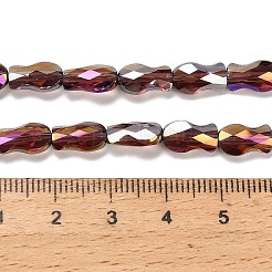 Стеклянные бусины с гальваническим покрытием &nbsp;EGLA-P066-01A-AB13