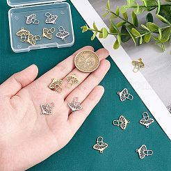 16 шт. 2-х цветные подвески из нержавеющей стали 304&nbsp;STAS-UN0039-50