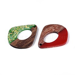 Подвески из непрозрачной смолы и орехового дерева&nbsp;RESI-T060-13M