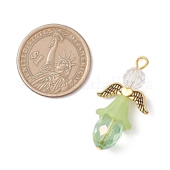 5шт 5 цвета стеклянные подвески&nbsp;PALLOY-JF03347