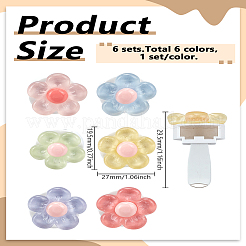 Цветок пластик эмаль авто вентиляционное отверстие автомобильный зажим для духов&nbsp;FIND-LP0009-01