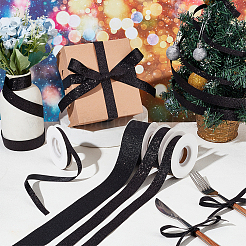 4 рулон 4 видов блестящих полиэстеровых лент&nbsp;SRIB-PH0001-33