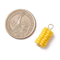 Подвески из стеклянных бусин в виде кукурузы&nbsp;PALLOY-MZ01108