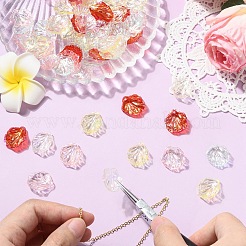 50шт прозрачные акриловые подвески&nbsp;MACR-YW0004-17A