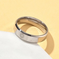 201 перстень из нержавеющей стали для мужчин&nbsp;RJEW-Z092-01P-01