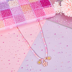 288 г 24 вида прозрачных стеклянных бусин&nbsp;SEED-UN0001-01A