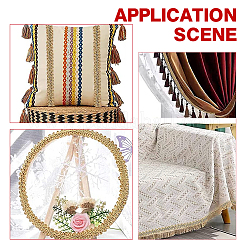 Отделка плетеным кружевом из полиэстера длиной 25 м.&nbsp;OCOR-PH0003-87B