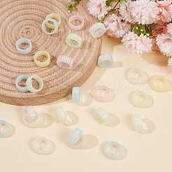 50шт 5-х цветное светящееся силиконовое противоскользящее кольцо&nbsp;SIL-GO0001-23