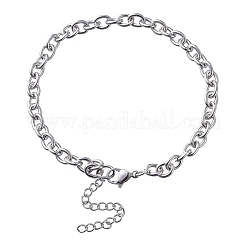 304 изготовление браслета из стальной цепочки из нержавеющей стали&nbsp;STAS-CJ0001-137