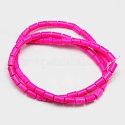 Синтетических нитей бирюзовые бусы&nbsp;TURQ-G120-4x6mm-01