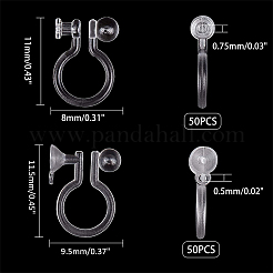 Пластиковые серьги с клипсами&nbsp;KY-AR0001-02