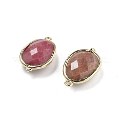 Подвески-подвески из натурального родонита с огранкой в форме овала&nbsp;G-H323-02G-15