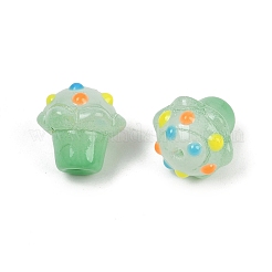 Стеклянные бугорчатые бусины GLAA-B025-01B