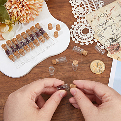 100 шт. мини-бутылочки для желаний из стекла&nbsp;AJEW-CP0009-88