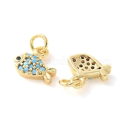 Латунные микро проложить кубического циркония подвески&nbsp;X-KK-U056-19G