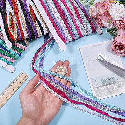 75 ярд двухцветной полиэстеровой плетеной кружевной отделки&nbsp;OCOR-GL0001-30