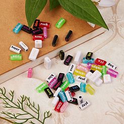 200 г 4 стиля прозрачные акриловые бусины&nbsp;MACR-SZ0001-16