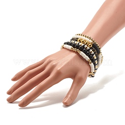 Набор браслетов хейши ручной работы из полимерной глины&nbsp;BJEW-JB07396