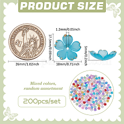 200 шт. акриловые колпачки для бусин&nbsp;OACR-FG0001-31A